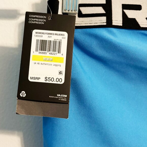 Metallic Blue Leggings | Size M - Picture 7 of 7